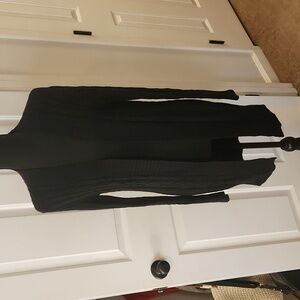 Long Black GAP Cableknit Sweater Size S